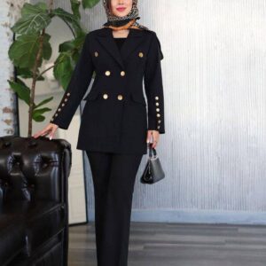 کت شلوار زنانه مدل طنین - جنس مازراتی درجه یک