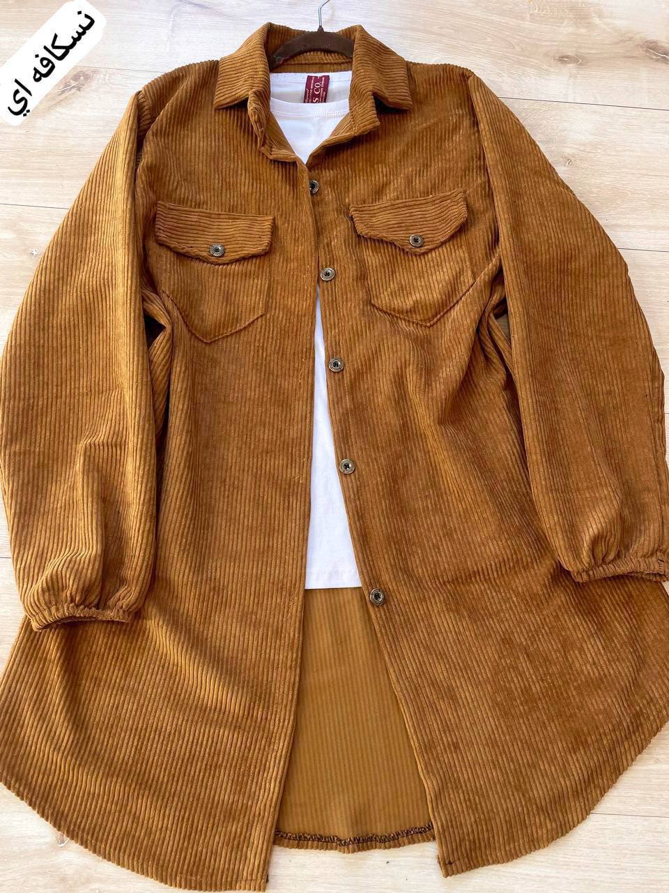 مانتو رویه مخمل کبریتی زنانه - شیک و مدرن - Image 6