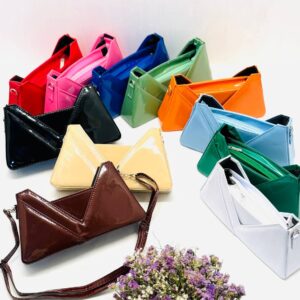 کیف هفتی زنانه ورنی مقوایی دوشی - طراحی شیک و مدرن