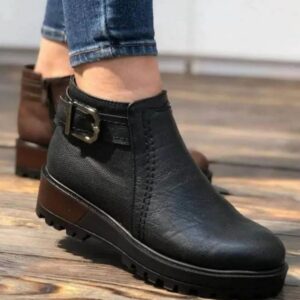 بوت نیمه زنانه کفش چرم زنانه زیره EVA کفش روزمره زنانه نیم بوت شیک زنانه کفش راحتی زنانه خرید نیم بوت زنانه بوت پاییزی زنانه کفش زیبا و راحت بوت ارگونومیک زنانه کفش ضد لغزش زنانه کفش مقاوم زنانه بوت چرم با کیفیت