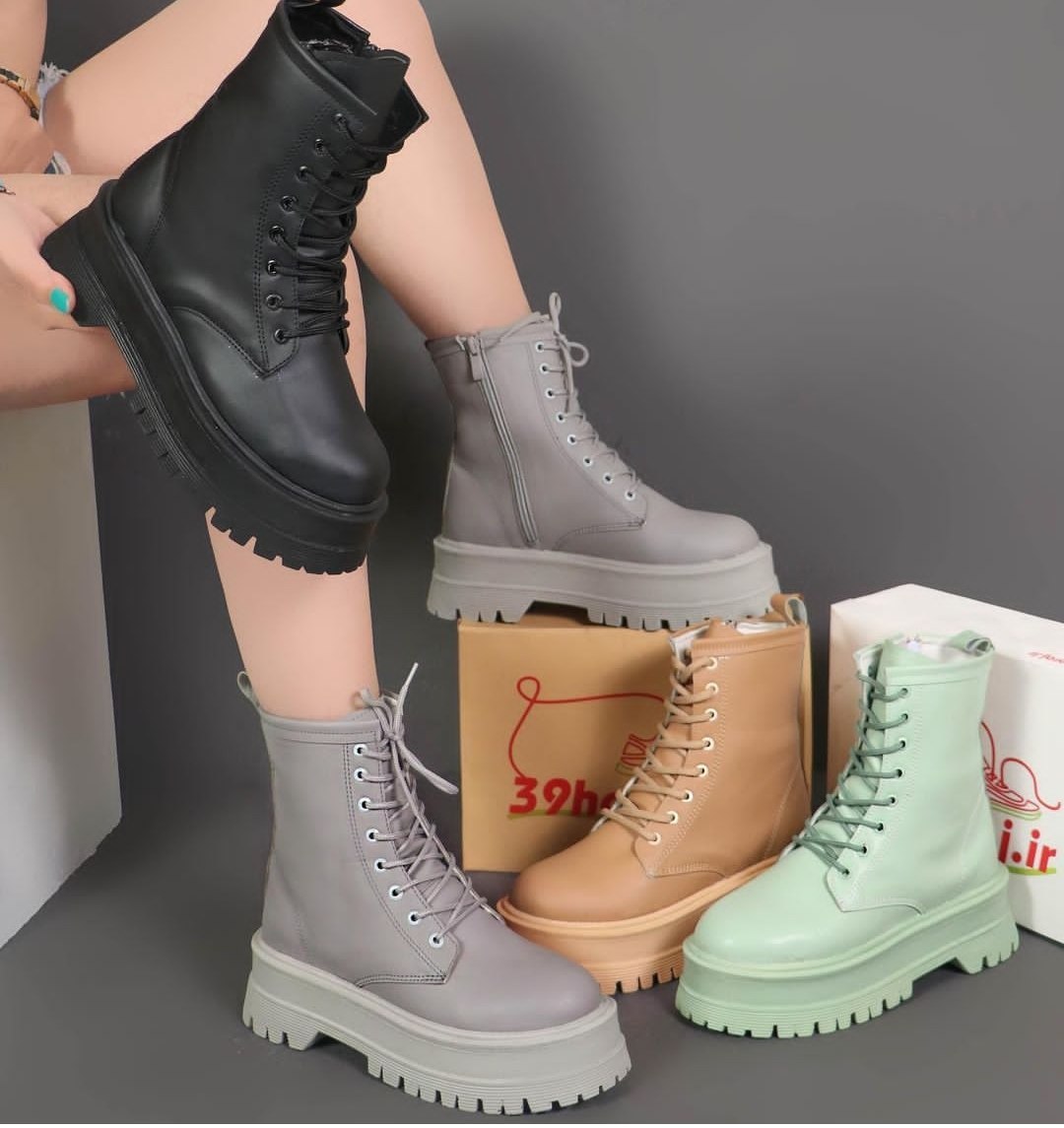 بوت سبک زنانه کفش زمستانه زنانه زیره PU کفش روزمره زنانه بوت شیک زنانه خرید بوت زنانه بوت پاییزی زنانه کفش چرم با کیفیت بوت ارگونومیک زنانه کفش حفاظت از پا زنانه زیبا و راحت